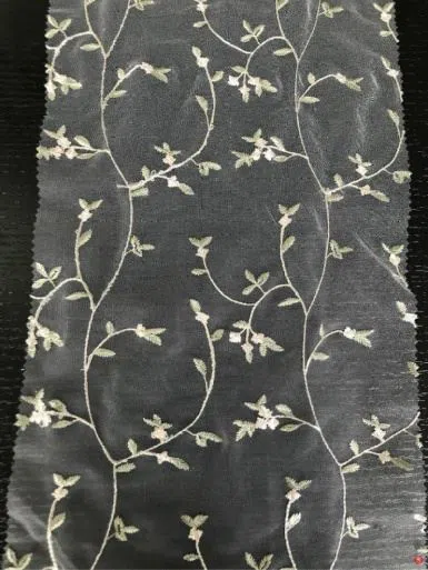 Embroidered Georgette Fabric插图1