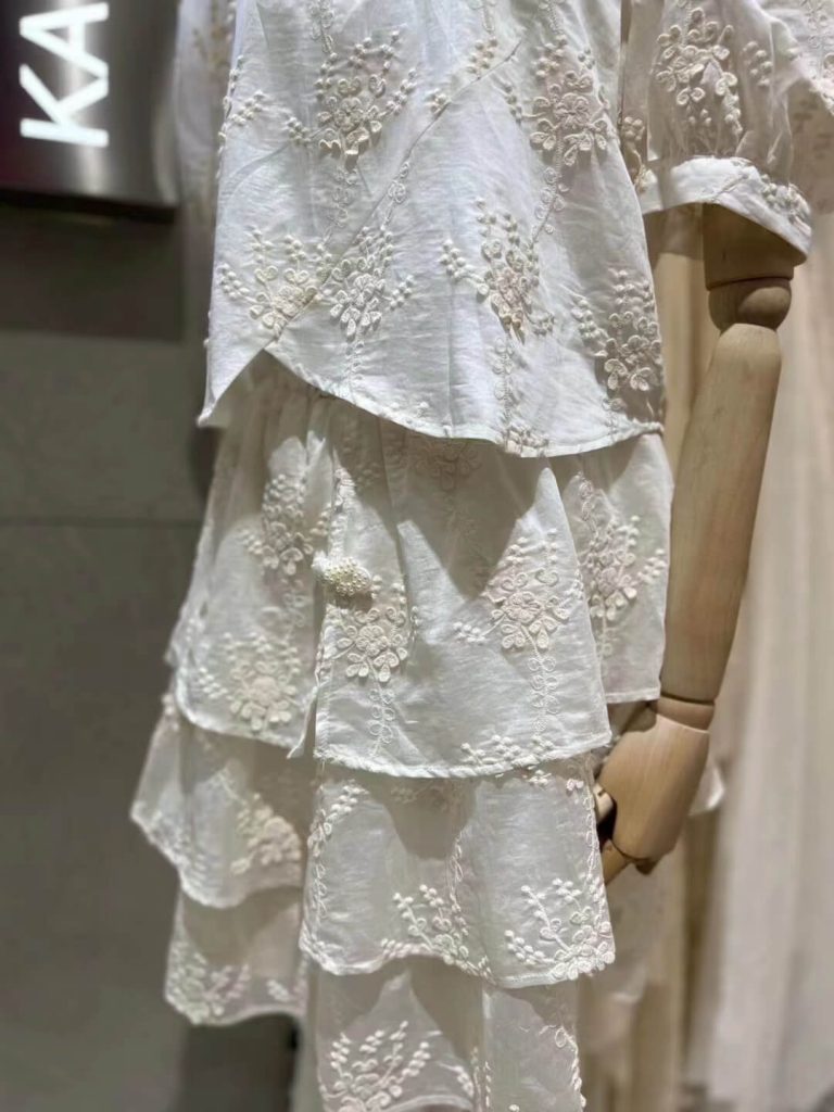 cotton chikankari fabric