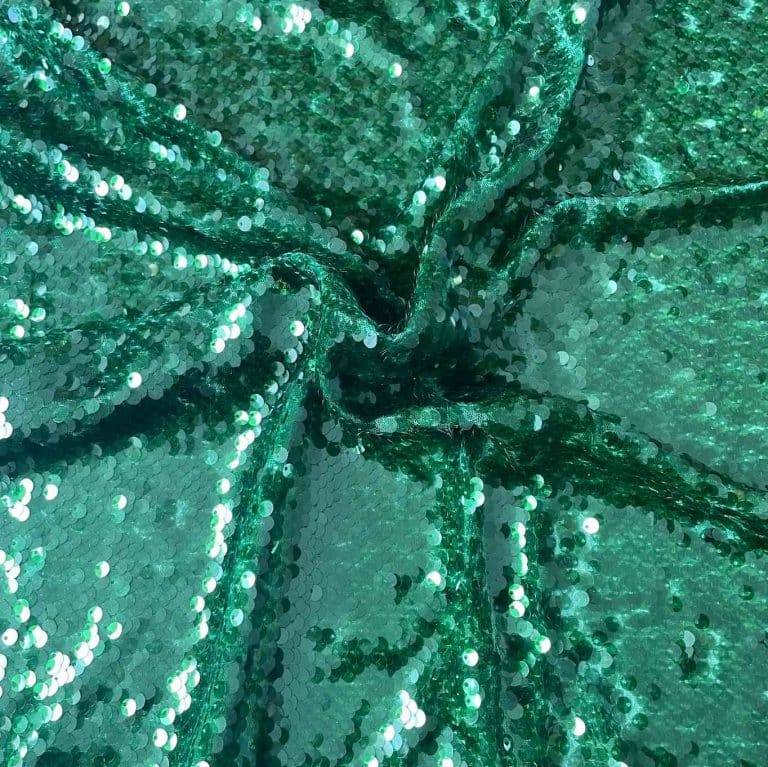 green sequin material