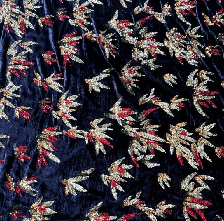 navy velvet fabric